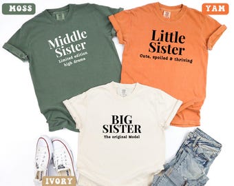 Matching Sister Shirts, Comfort Colors, Funny Sister Gift