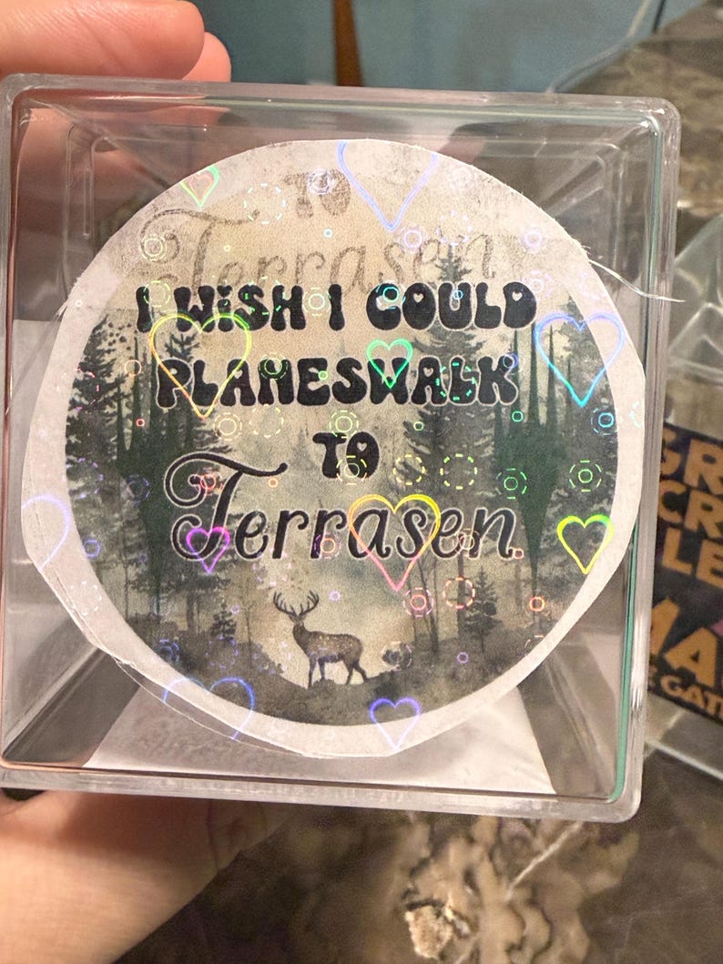9 bookish x magic the gathering stickers. Designed and fulfilled by me. No AI ever bild 5