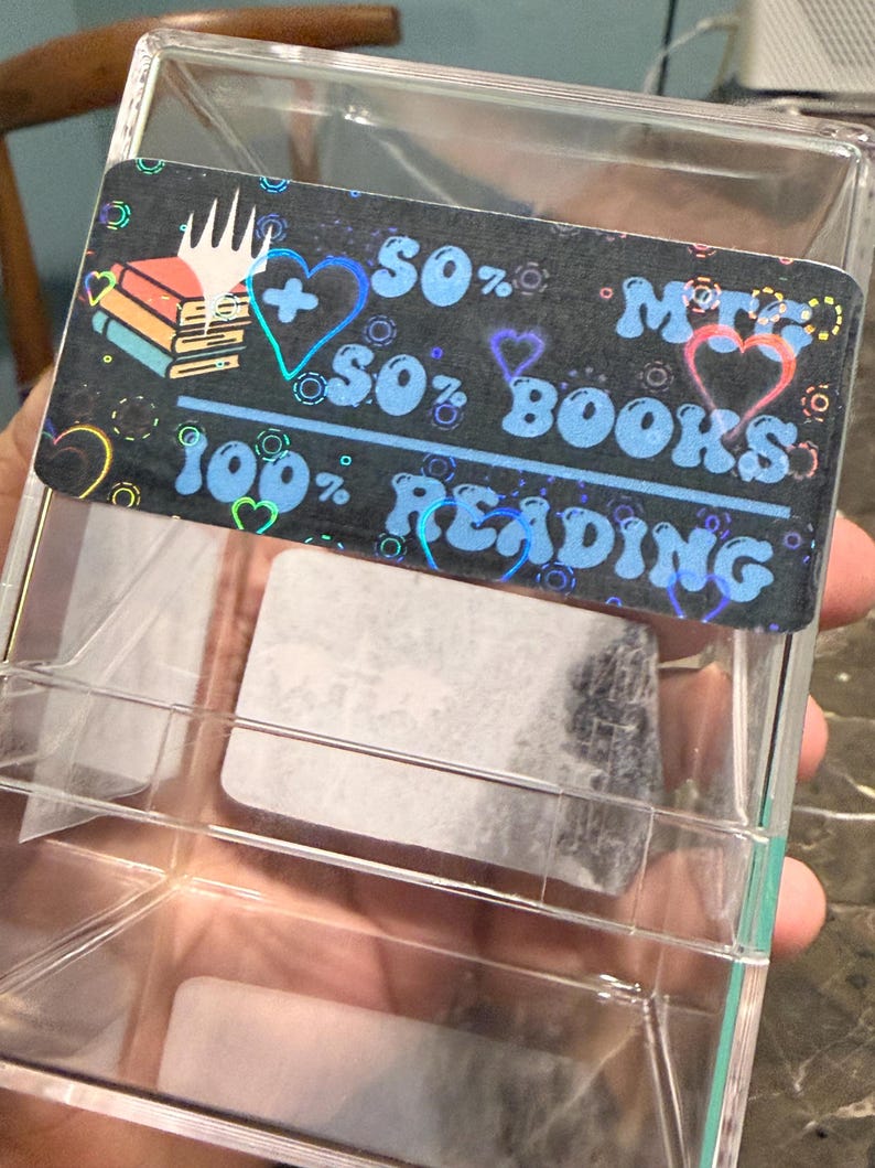 9 bookish x magic the gathering stickers. Designed and fulfilled by me. No AI ever bild 4