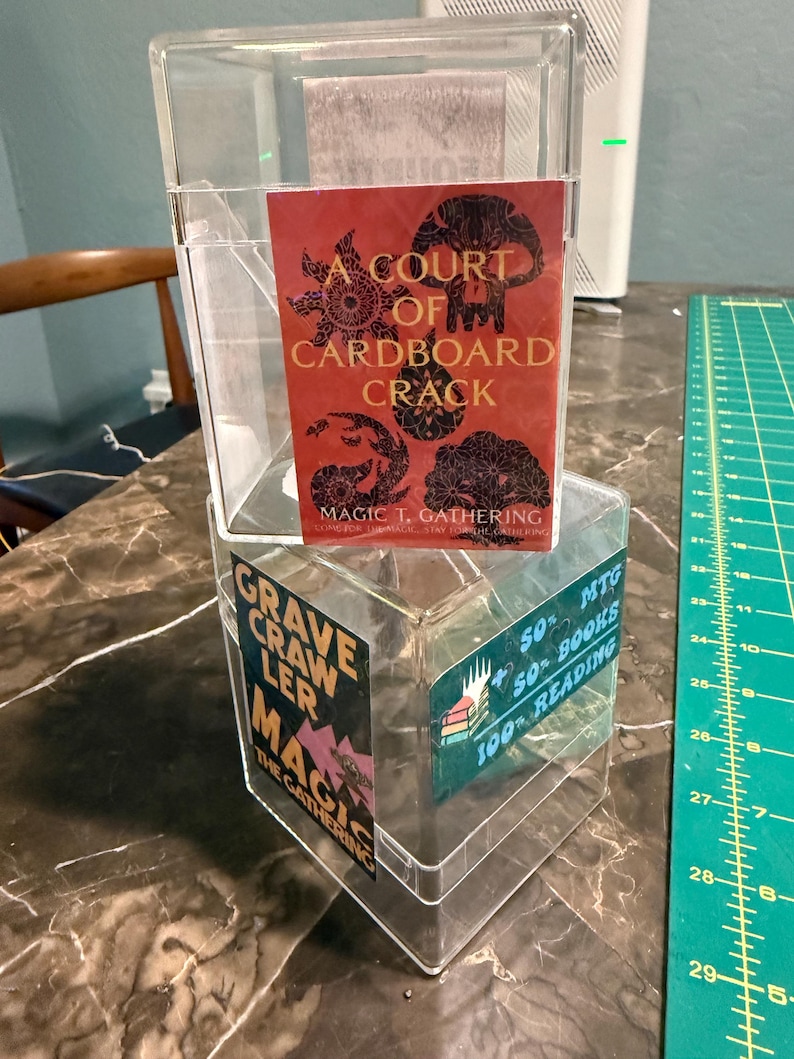 9 bookish x magic the gathering stickers. Designed and fulfilled by me. No AI ever bild 1