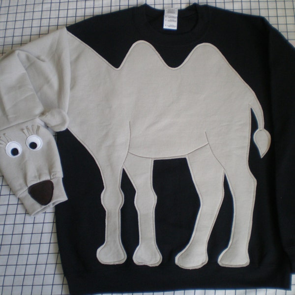 CAMEL sweatshirt, camel sweater, camel jumper Custom to your size and color Adult sizes