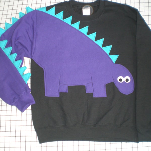 LOU Animal Spike Dino Organic Cotton Sweatshirt main image 1