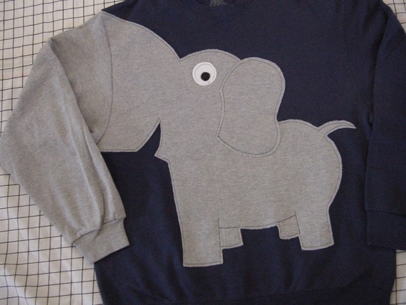 Navy Blue Elephant Shirt Elephant Sweatshirt Elephant Trunk Sleeve Shirt Elephant Jumper Unisex Adult Sizes Etsy UK