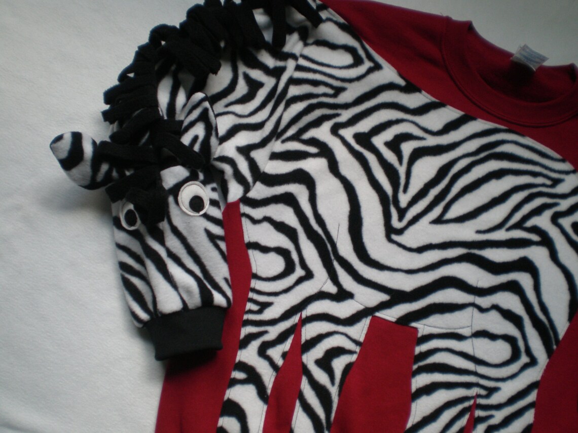 ZEBRA Sweatshirt Zebra Sweater. Zebra Shirt. Custom to Your Etsy