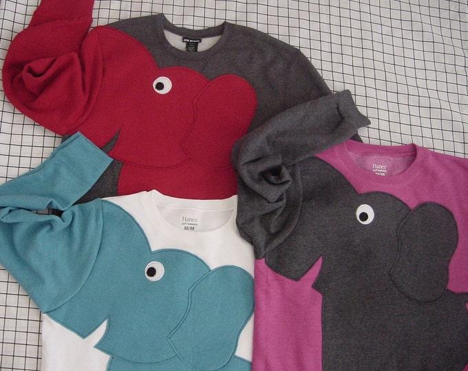 Elephant Sweater Elephant Sweatshirt Elephant Shirt Trunk Etsy