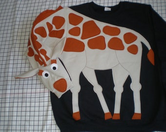 GIRAFFE sweatshirt, giraffe sweater, giraffe jumper Custom to your size and color