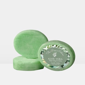 Aloe Vera Sponge Soap | Handmade Natural Soap Bar | Moisturizing & Refreshing Skincare