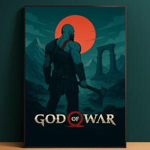 God of War Poster: Kratos Wall Art - Digital Download