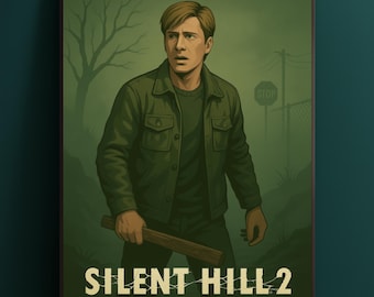 Silent Hill 2 Poster: Retro Horror Game Art (Digital Download)