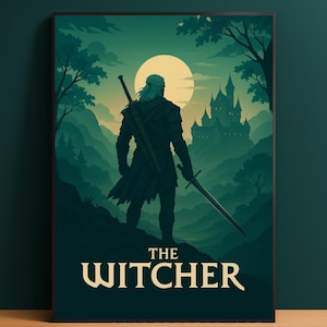 The Witcher Poster: Geralt of Rivia Wall Art - Digital Download