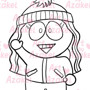 Coloring Page  - SP - Printable Digital Download PDF+JPG