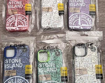 Coque iPhone design Stone Islande | Design Boussole | iPhone 17 16 15 14 13 12 11 Pro Max | Coque Téléphone Streetwear Personnalisé