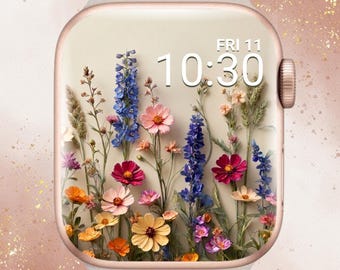 3D Wildflower Apple Watch Wallpaper, 3D Floral Apple Watch, Spring Apple Watch Face, Aesthetic Apple Watch Wallpaper, 3D Apple Watch Face