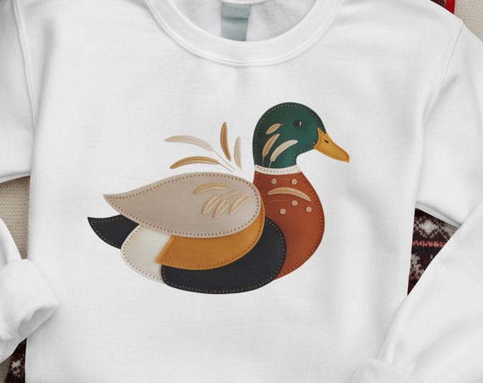 Mallard Duck PNG | Faux Applique Sublimation Design| Duck Hunting | Digital Download