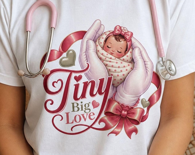 NICU Nurse PNG, Neonatal Nurse PNG, Mother Baby Nurse, L&D Nurse Gift, Retro Newborn Sublimation, Digital Download