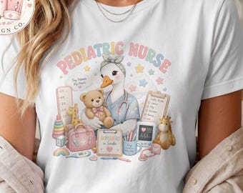 Pediatric Nurse PNG Bundle | Silly Goose Nurse | NICU Nurse, PICU Nurse & Oncology Nurse Bundle | Digital Download.