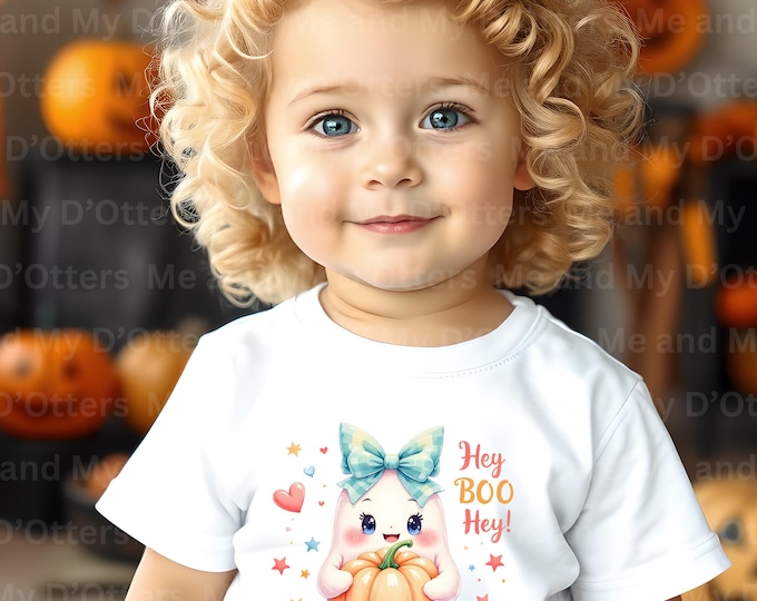 Pastel Halloween Clipart: Kawaii Ghosts, Pumpkins (PNG Digital Download)