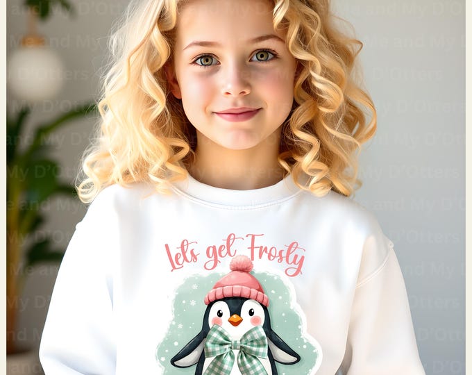 Pastel Winter Penguin Clipart BUNDLE: Festive Holiday Designs (PDF Download)