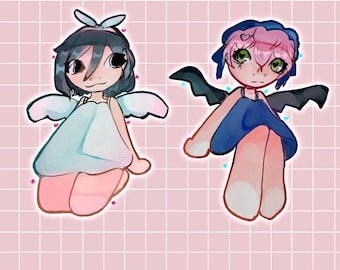 Portachiavi Mizisua: Diavolo e Angelo (3,5 mm)