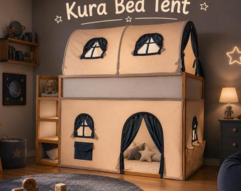 IKEA KURA Bed Curtains & Tent | Custom Kids Loft Bed Canopy