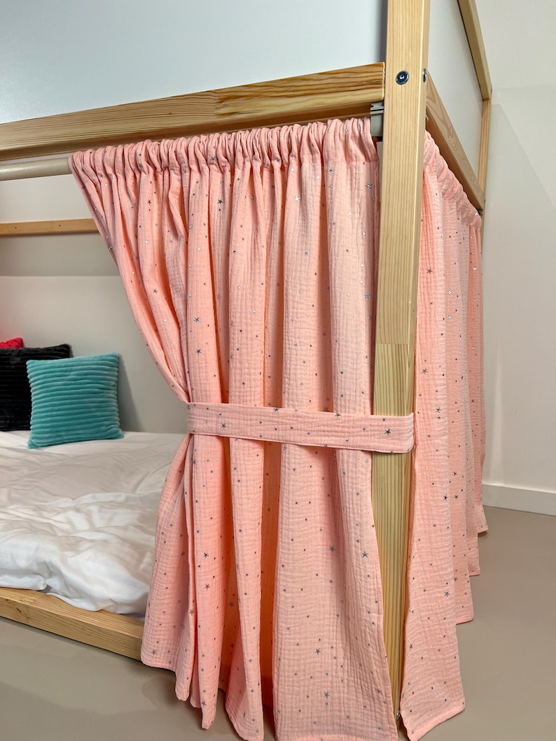 Muslin Curtains for IKEA KURA Bed image 18
