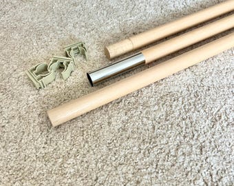 Barra para cortinas Ikea Kura, barra de madera para cortinas Ikea Kura, barras para cortinas Ikea Kura, cierre para cortinas, varillas para cortinas Ikea Kura