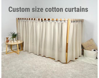 Curtains for Ikea Kura bed, House bed curtains,  Kura curtains, Bunk bed curtains, House bed canopy, Ikea Kura Hack