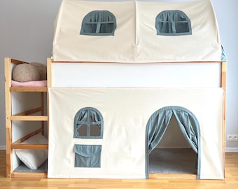 Ikea Kura Roof、Ikea Kura Canopy、ツインベッドテント、子供用ベッド 