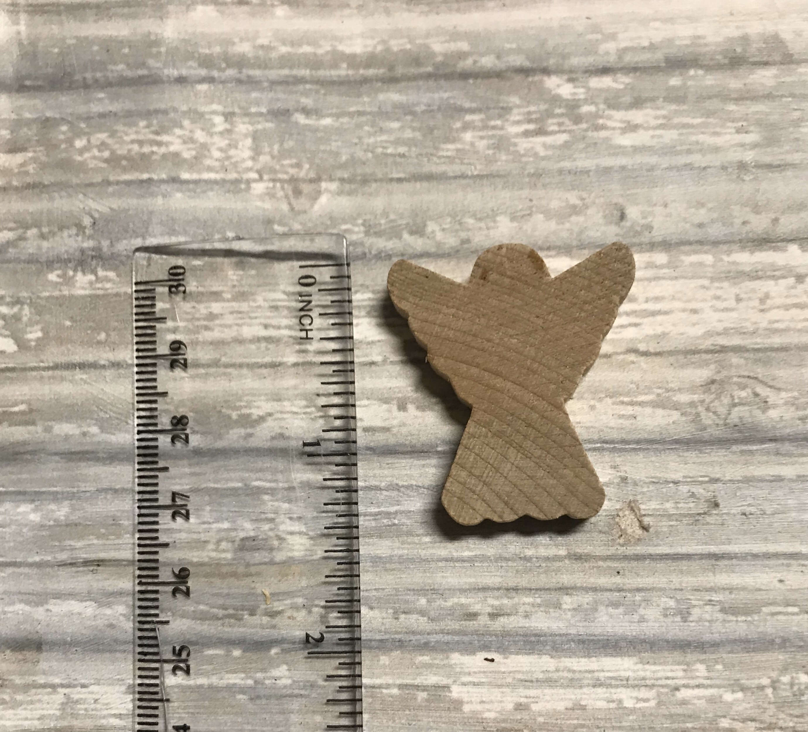 5 UNFINISHED Angel Miniature Wood Blanks, Craft Projects, DIY Christmas