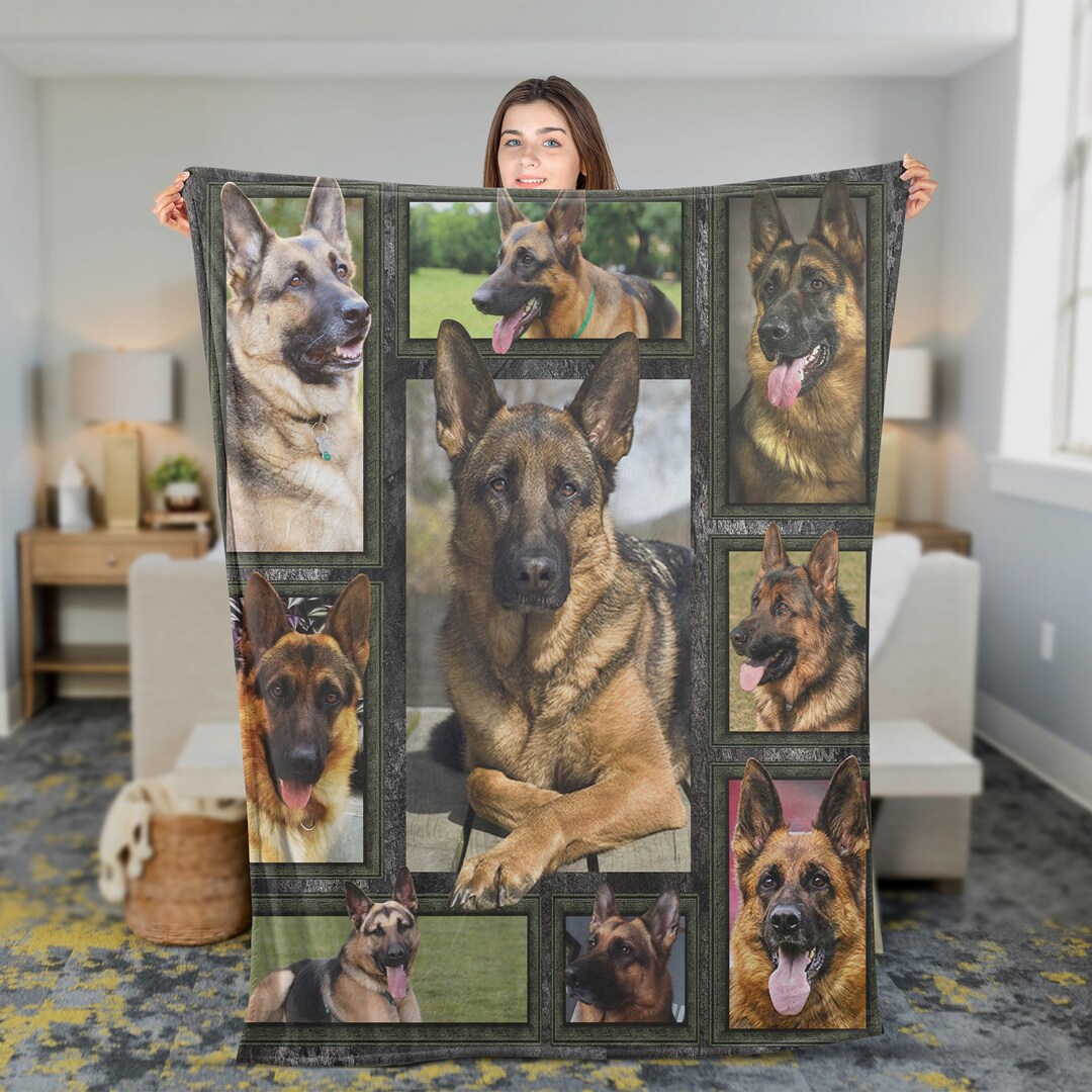 German Shepherd Blanket German Shepherd Puppy Gift Dog Etsy
