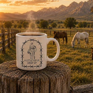 15oz Western Mug: Cowboy Coffee Cup
