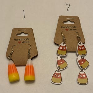 Candy Corn Earrings