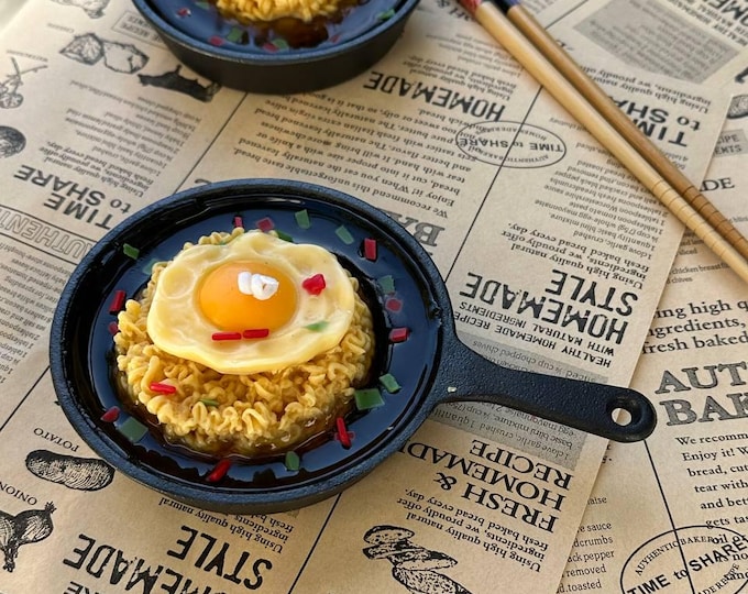 Ramen Candle in Mini Skillet – Handmade Foodie Gift