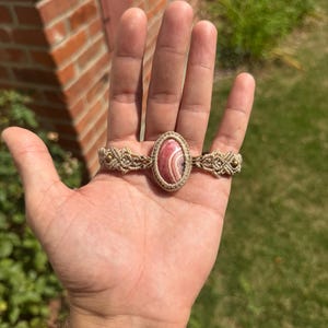 V9 Rhodochrosite bracelet