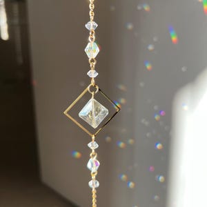 Sun catcher, suncatcher, light catcher, crystal suncatcher hanging, rainbow maker, prism, dreamcatcher, windchime, feng shui decor, gift