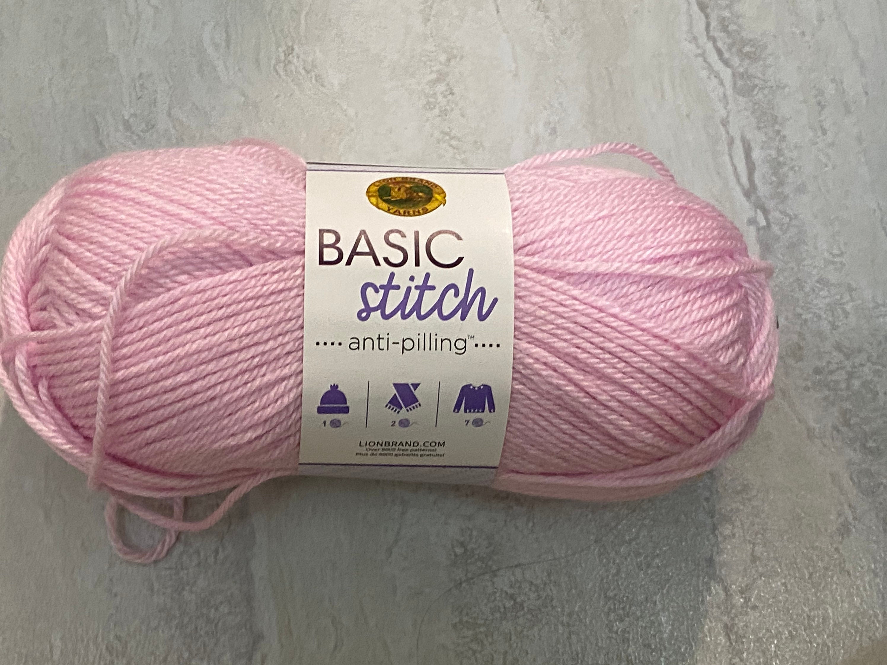 Lion Brand Basic Stitch Anti-pilling Yarn-Reflective Pure Platinum