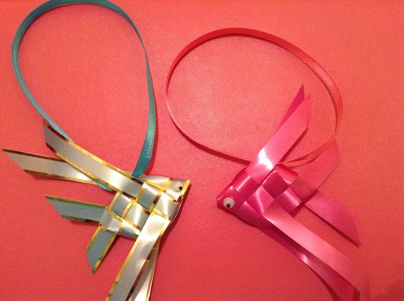 Origami Ribbon Fish Ornament Etsy