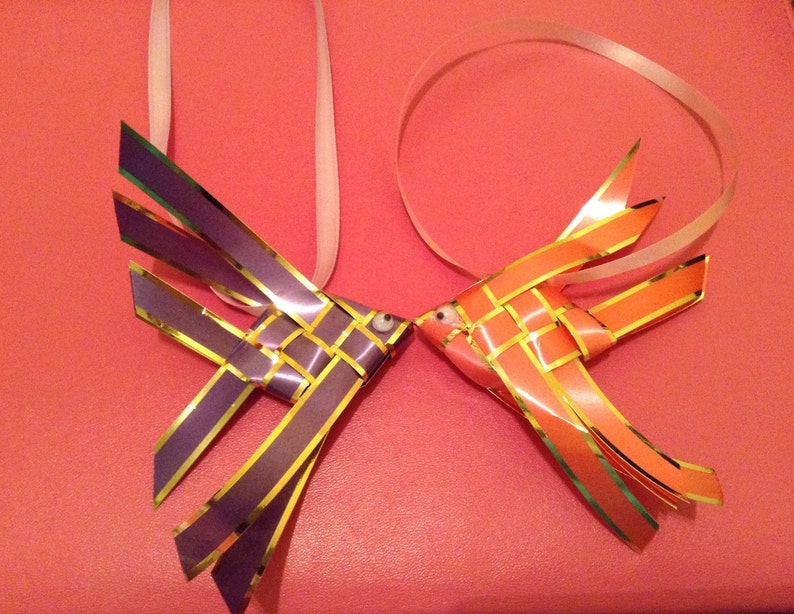 Origami Ribbon Fish Ornament Etsy