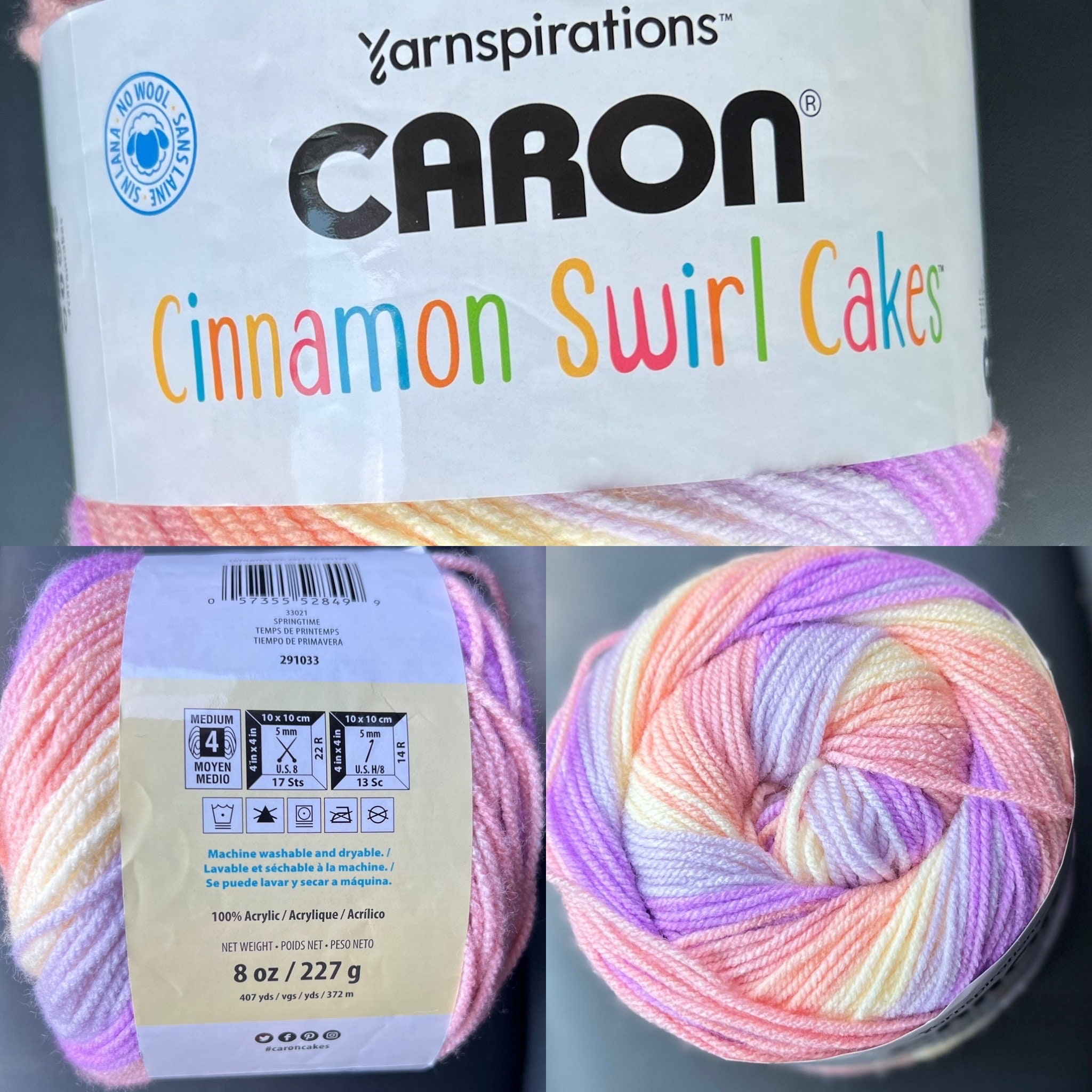 Caron Chunky Cakes Yarn - Turquoise Swirl - 9.8 oz