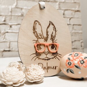 Easter Basket Tag Bunny tag Personalized tag Easter Bunny image 4