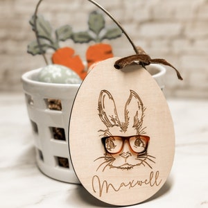 Easter Basket Tag Bunny tag Personalized tag Easter Bunny image 5