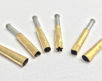 Brand new 6 piece three sixteenth inch mini pattern cutters APC5S-6