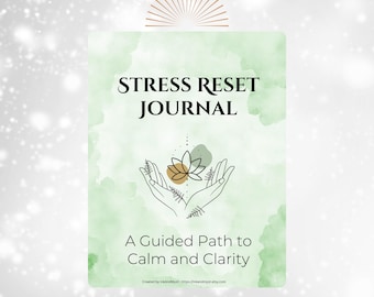 Stress-resetdagboek | Afdrukbare begeleide planner voor rust, mentaliteit en duidelijkheid | Werkboek geestelijke gezondheid en zelfzorg | InkAndMyst