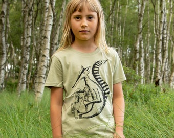 Duchs T-Shirt Kinder/kinder t-shirt gemaakt van biologisch katoen in salie