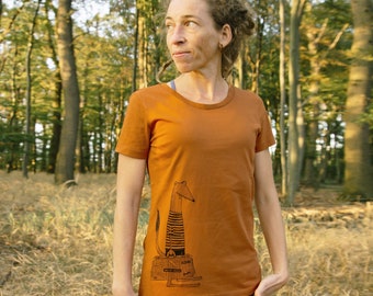 Reisewiesel Damen T-Shirt in roasted orange / 100% Biobaumwolle