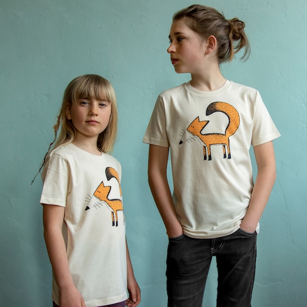 Franzi Fuchs T-shirt für Kinder in natural raw