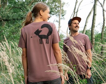 Franzi Fuchs T-Shirt unisex on organic cotton / T-shirt men / T shirt men in kaffa coffee