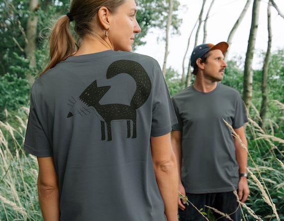 T shirt renard femme sale