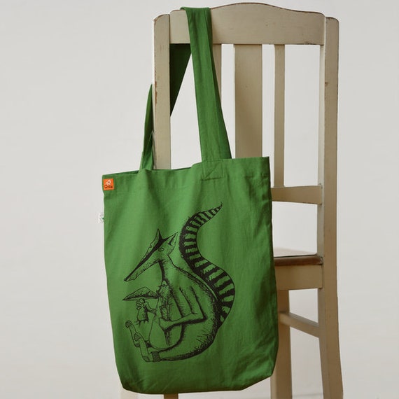 Bolsa de yute para amantes de las verduras con Duchs bolsa de yute verde