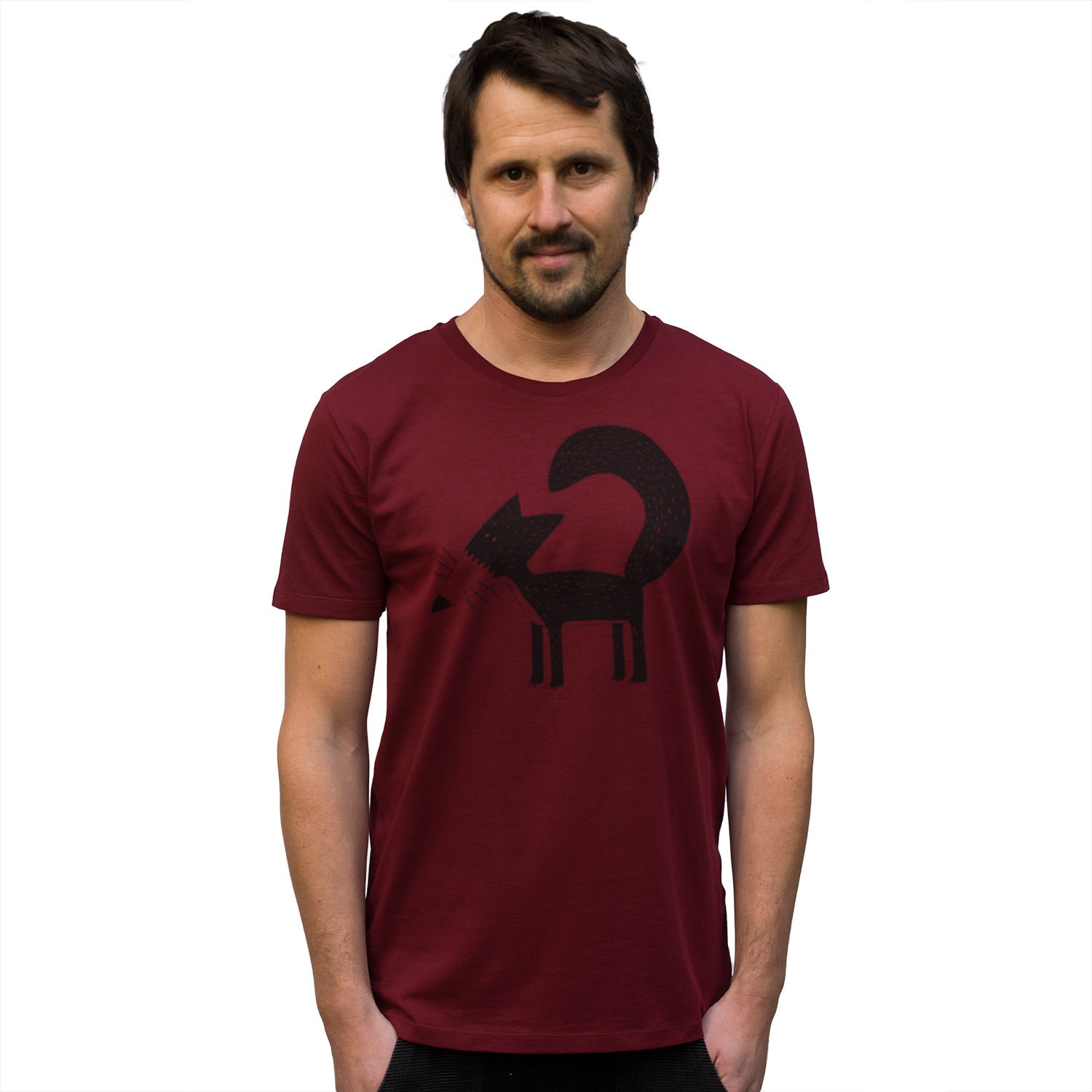 Fuchsiger Fuchs Männer Bio-T-Shirt Fuchsiger Fuchs Männer Bio-T-Shirt
